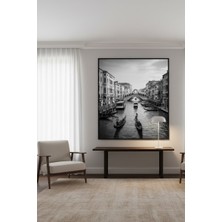 Safir Design Modern Nostaljik Venedik Manzarası Çerçeveli Tablo