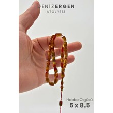 Deniz Ergen Tesbih Imzalı Sıkma Kapsül Kesim Tesbih Bakalit Sistem Takımlı Erkek Hediyelik Hareli Tespih