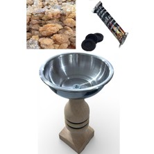 Güzelyüz Avm Bahhur Seti | 1 Adet Tütsülük 50 gr Bahur 10 Tablet Kömür Tütsü Buhurdanlık Oud Bahhur Bayram Seti