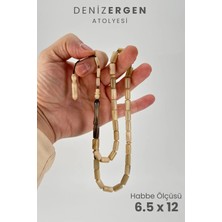 Deniz Ergen Tesbih Sertifikalı Üst Düzey Doğal Koç Boynuzu Sistem Püsküllü Tesbih