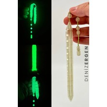 Deniz Ergen Tesbih Kedi Gözü Fosforlu Karanlıkta Parlayan 17LI Efe Bilek Boy Küre 14 mm Kesim Tesbih