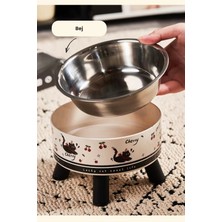 Özgürce 4 Ayaklı Kedi ve Köpek Mama ve Su Kabı, Şık ve Pratik Tasarım