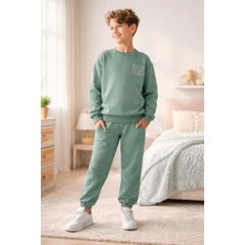 Almira Anne Bebek Erkek Çocuk Mackays Yazılı Yeşil Renk Eşofman Takımı