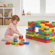 Bahçe Oyuncak Küçük Tuğla 120 Parça Eğitici Yapı Oyuncakları Seti 3+ Yaş Kreş Anaokulu Zeka Geliştirici