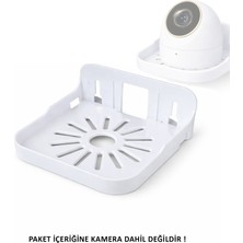 Microcase Sert Abs Plastik Yapışkanlı Duvara Monte Çok Amaçlı Kamera Standı Askılığı AL5456