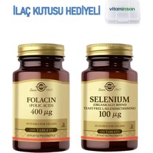 Folacin 100 Tablet + Solgar Selenyum 100 Tablet