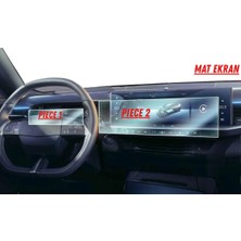 Uniqanatolia Opel Grandland 2025 Hayalet Gösterge ve Multimedya Uyumlu Mat Ekran Koruyucu