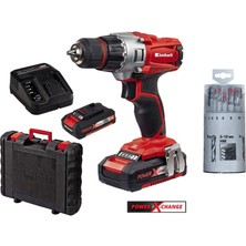Einhell Te-Cd 18/2 Li Kit (2x1,5 Ah) Akülü Vidalama Darbesiz + Matkap Ucu Seti 18 Parça