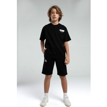 Kappa Gd Goldoremi 36225 Premium Erkek Çocuk Rahat Kalıp Pamuklu Kısa Kollu Şortlu Pijama Takım