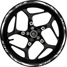 Mrt Teknik Pcx Beyaz Yazılı  Beyaz Pençe Şeritli