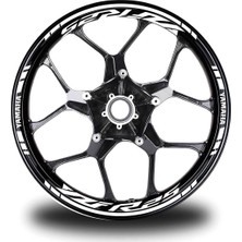 Mrt Teknik Beyaz Yamaha Yzf R25 Takım Jant Sticker Etiket