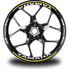 Mrt Teknik Neon Sarı Yamaha Takım Jant Sticker Etiket