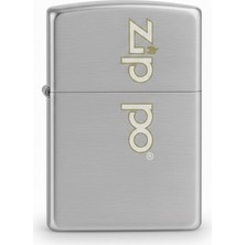 Zippo Brushed Chrome Retro Logo Dizayn Çakmak