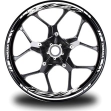 Mrt Teknik Beyaz Yamaha FZ6R Jant Sticker Etiket