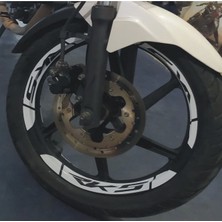 Mrt Teknik Yeni Özel  Motosiklet Jant Şeridi Rks Kalın Sağ-Sol/ön-Arka