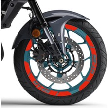Mrt Teknik Neon Turuncu Yamaha Mt-25 Geniş Jant Sticker Etiket Modeli