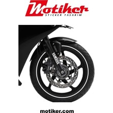Mrt Teknik Gold Yamaha R25 Jant Dışı Şerit Sticker Etiket Modeli
