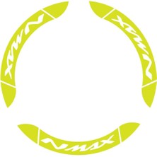 Mrt Teknik Yamaha Nmax Iç & Dış Jant Sticker Etiket Modeli Neon Sarı (Yeşil)