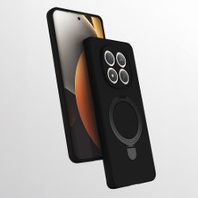 Systemcom Redmi Note 15 5g Kılıf M-Safe Şarj Özellikli Standlı Zore Samara Kapak - Siyah