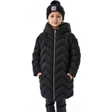Benitto Kids Kız Çocuk Kapüşonlu Kışlık Şişme Mont 51353