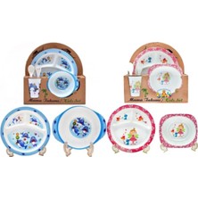 Özgürce Bebek Mama Tabağı 5 Parça Set, Çocuklar Için Güvenli ve Renkli Tasarım