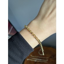 Yeknova Xuping 14K Gold Renginde Zincir Model Kararmaz Kadın Bileklik