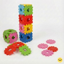 Bahçe Oyuncak Dev Parçalı Eğitici Puzzle 24 Parça Geçmeli Inşa Blokları 3+ Yaş Kreş Anaokulu Oyun Seti