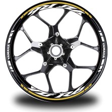 Mrt Teknik Koyu Sarı Yamaha R6 Jant Sticker Etiket