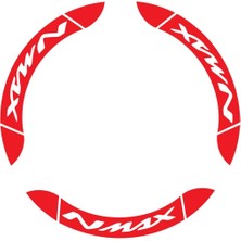 Mrt Teknik Yamaha Nmax Iç & Dış Jant Sticker Etiket Modeli Kırmızı