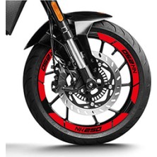 Mrt Teknik Kırmızı Cf Moto 250 Nk Geniş Jant Sticker Etiket Modeli