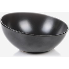 Özgürce Şık Seramik Kedi ve Köpek Mama Su Kabı, Siyah Renk