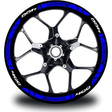 Mrt Teknik Bajaj Dominar 400 Dış Jant Şeridi Motosiklet Sticker Etiket Modeli