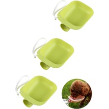 Özgürce 3’lü Evcil Hayvan Plastik Su Kabı Seti, Yıkanabilir ve Taşınabilir