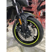 Mrt Teknik Yeni Özel  Motosiklet Jant Şeridi Neon Yeşili Sağ-Sol/ön-Arka