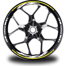 Mrt Teknik Sarı Yamaha Fz6 Jant Sticker Etiket