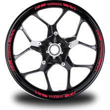 Mrt Teknik Yamaha Yazılı Kısa Dış Şerit 16'lı Tek Renk Jant Sticker Modeli