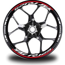 Mrt Teknik Kırmızı Yamaha Yzf R125 Takım Jant Sticker Etiket