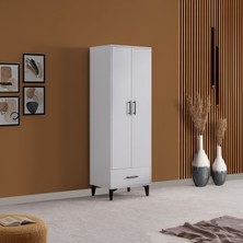 Dolap, Alaska 2 Kapaklı Çekmeceli Askılıklı Dolap