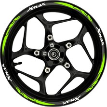 Mrt Teknik Xmax Beyaz Yazılı  Neon(Fıstık Yeşili) Pençe Şeritli