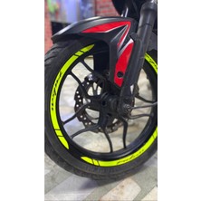 Mrt Teknik Yeni Özel  Motosiklet Jant Şeridi Pulsar Sarı Sağ-Sol/ön-Arka