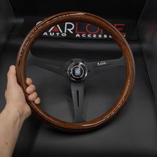 Carlone Nardi Ahşap Direksiyon 35CM-SIYAH Mat Gövde-Ojinal 1. Sınıf Premium Direksiyon