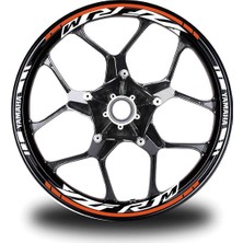 Mrt Teknik Turuncu Yamaha R1M Jant Sticker Etiket