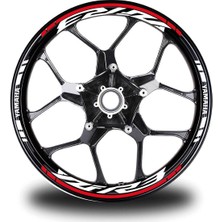 Mrt Teknik Kırmızı Yamaha Yzf R3 Takım Jant Sticker Etiket