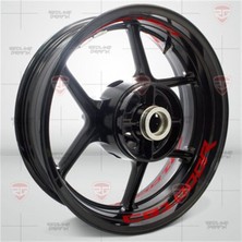 Mrt Teknik Yeni Özel  Motosiklet Jant Şeridi Kırmızı CB1000R Sağ-Sol/ön-Arka