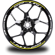 Mrt Teknik Neon Sarı Yamaha mt 25 Takım Jant Sticker Etiket