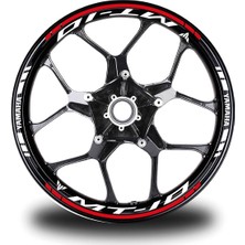 Mrt Teknik Neon Sarı Yamaha R1M Takım Jant Sticker Etiket