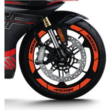 Mrt Teknik Neon Turuncu Cf Moto 450 Sr Geniş Jant Sticker Etiket Modeli
