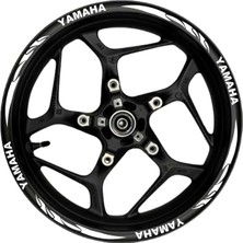 Mrt Teknik Yamaha Beyaz Yazılı  Beyaz Pençe Şeritli