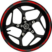 Mrt Teknik Honda Kırmızı Yazılı  Kırmızı Pençe Şeritli