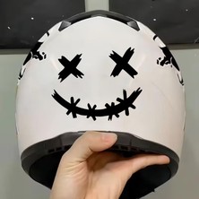 Sticker Dizayn Gülen Surat Sticker - Joker Gotham Batman Sticker - Araba Oto Motosiklet Karavan Cam Sticker - 00142